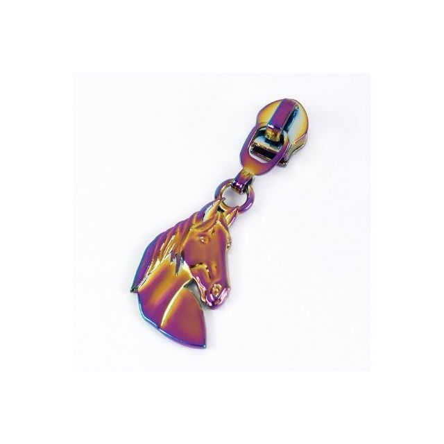 Zipper Pull #5 - Horse - Rainbow (Set of 5)