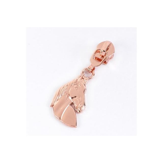 Zipper Pull #5 - Horse - Rosegold (Set of 5)