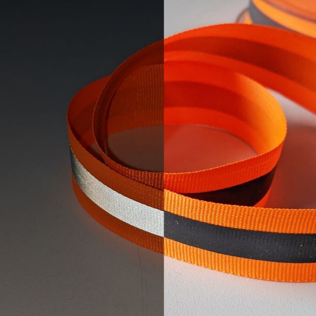Reflective Tape 25mm - Neon Orange