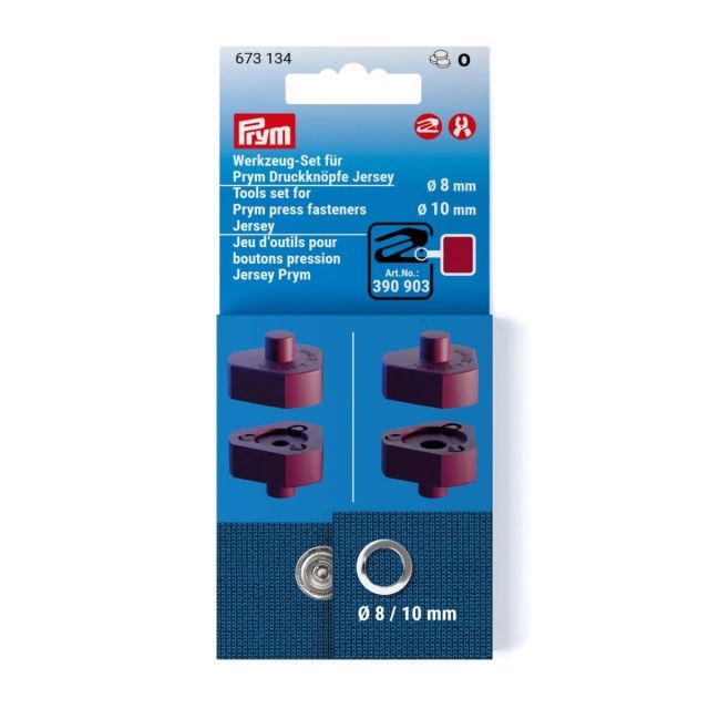 Prym - Jersey Press Fastener Die For Vario Creative Tools - 8mm/10mm