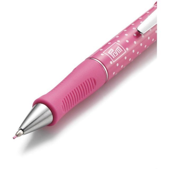 PINK - Mechanical Chalk Marker Pencil with 2 pink refills - 0.9mm, extra fine - Prym (610850)