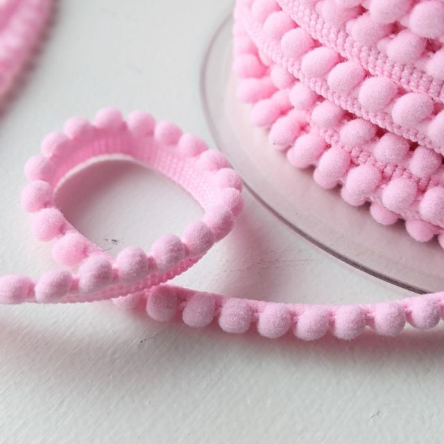 Light Pink (col. 511) - Mini Pom Pom Trim - 6mm