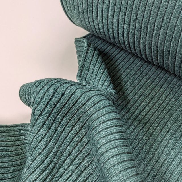 Heavy Ribbing - Heathered Green (col. 110)