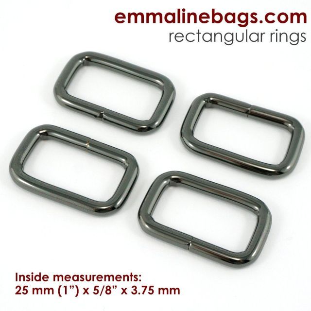 Rectangular Ring - 25mm - Gunmetal