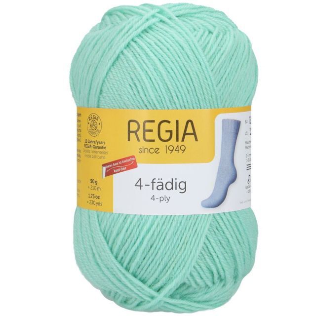 REGIA 4-Ply Solid Yarn 50g - Aqua