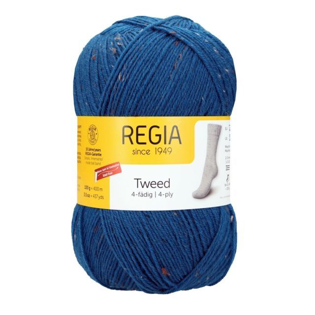 REGIA 4-Ply Tweed 100g - Petrol