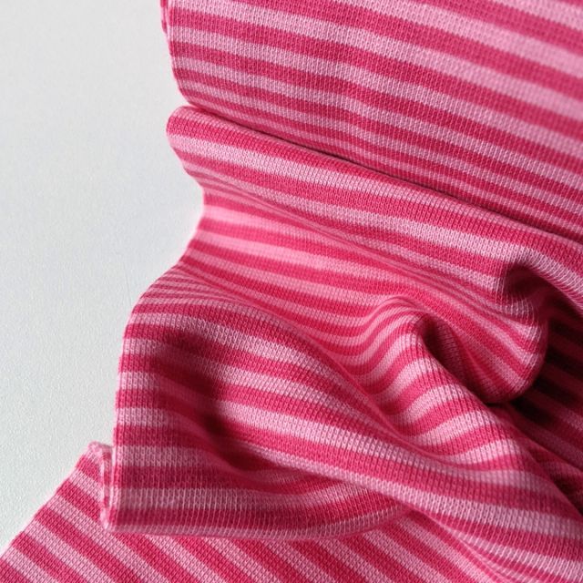 Ribbing Striped - Fuchsia/Rose 3mm