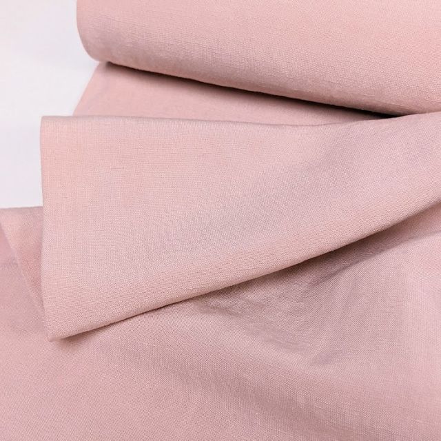 Linen Viscose Woven "Santorini" - Pale Pink