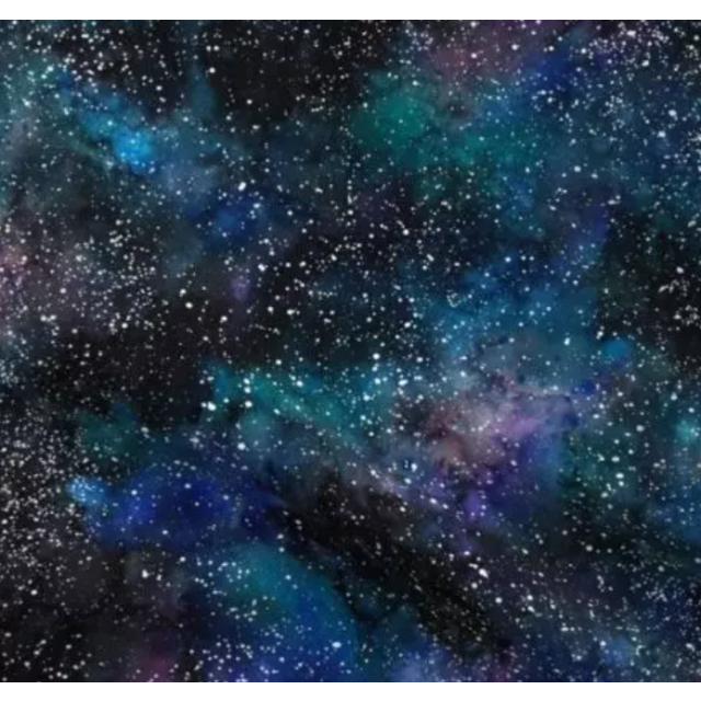 Eco Leather  - Space Galaxy By Rebecca Reck  (width approx. 68cm)