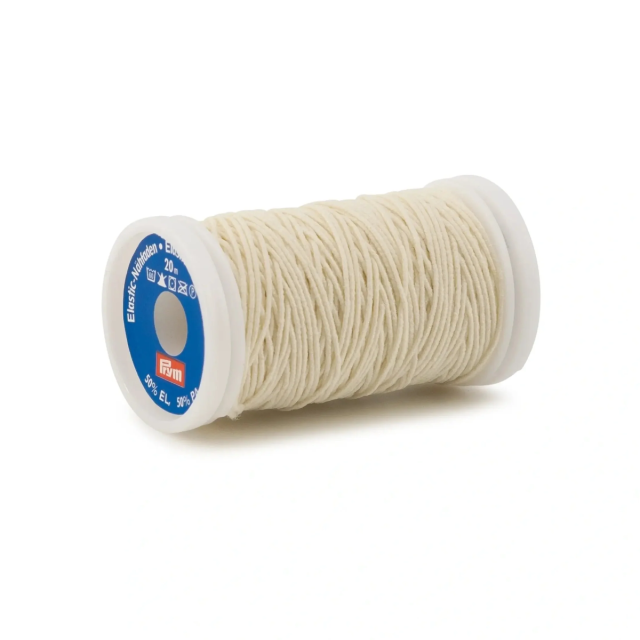 Elastic Thread  20m x 0.5mm - Off White - Prym