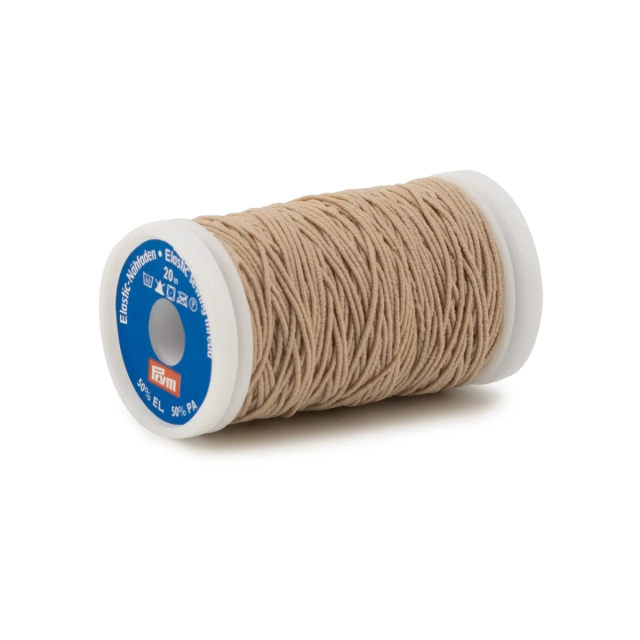 Elastic Thread  20m x 0.5mm - Beige - Prym