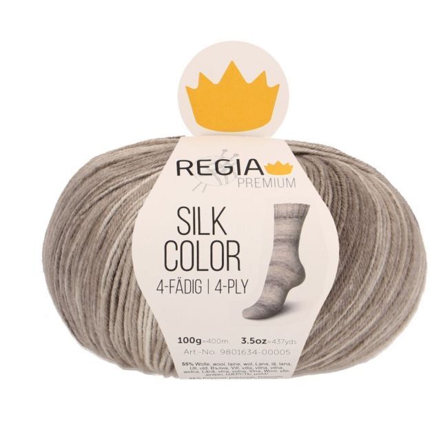 REGIA 4-Ply PREMIUM Silk Color 100g - Taupe