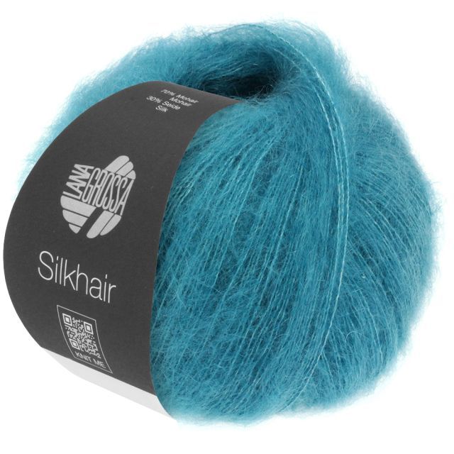 Silkhair - Mohair Silk Blend - Azure Blue Col. 203 - 25g Skein by Lana Grossa