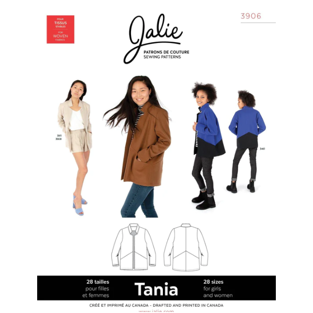 TANIA Coatigan by Jalie #3906