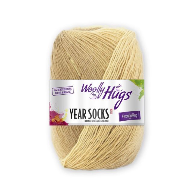 Woolly Hugs "Year Socks" Yarn 100g with soft gradient effect - March