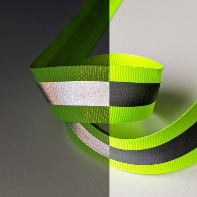 Reflective Tape 25mm - Neon Yellow