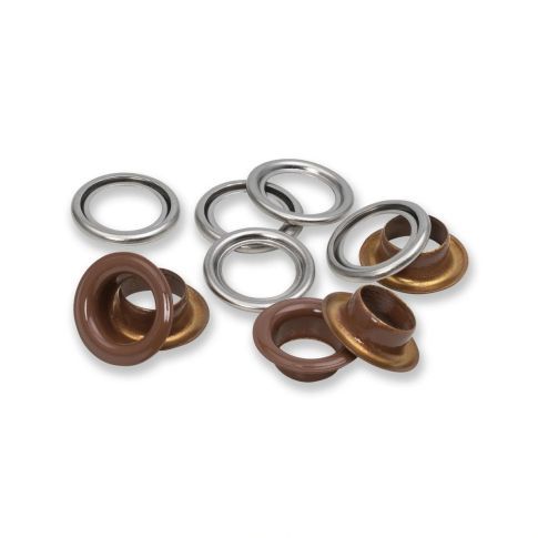 Prym - Brown / Silver Eyelet with Washer - 11mm