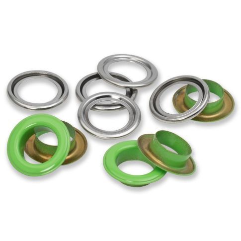 Prym - Green / Silver Eyelet with Washer - 14mm