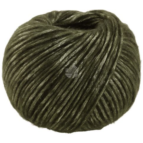 LUCIDA - Viscose/Merino Yarn in Moss Green Col. 002 - 50g Skein by Lana Grossa