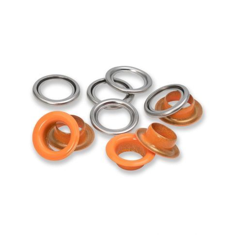 Prym - Orange / Silver Eyelet with Washer - 11mm