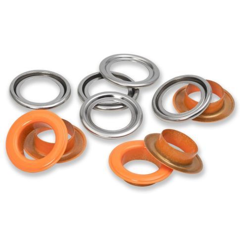 Prym - Orange / Silver Eyelet with Washer - 14mm