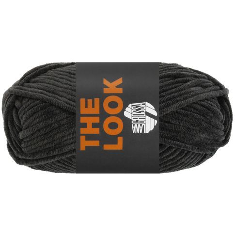 THE LOOK - Chenille Black Col. 013 - 100g Skein by Lana Grossa