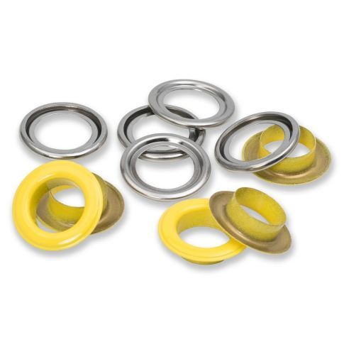 Prym - Yellow / Silver Eyelet with Washer - 14mm