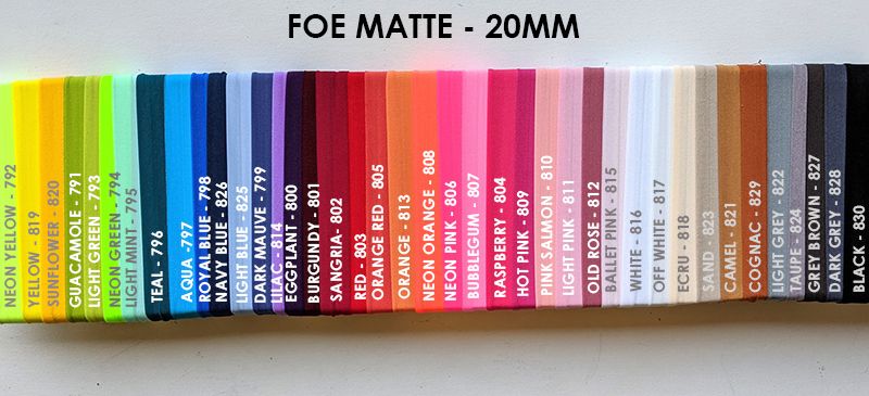 Fold-Over Elastic - Matte Finish